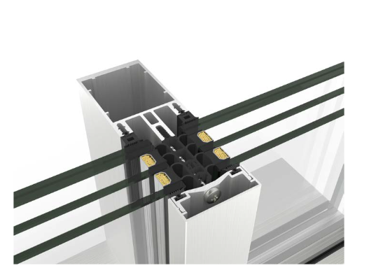 Fasada strukturale TP 52 me xham të madh