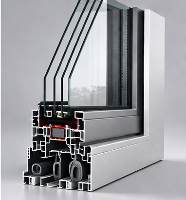 Izolim termik dhe akustik i lartë në dyert rrëshqitëse